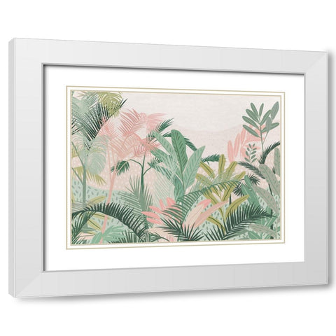 Tropical Mojito White Modern Wood Framed Art Print with Double Matting by Urban Road