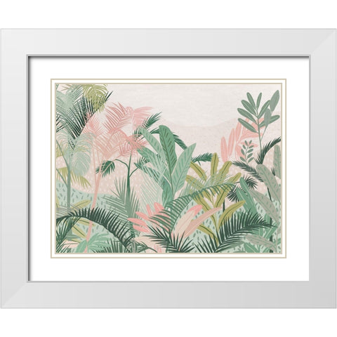 Tropical Mojito White Modern Wood Framed Art Print with Double Matting by Urban Road