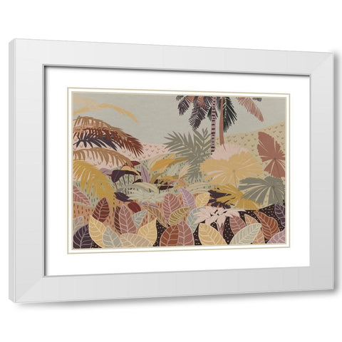 Autumn on the Island White Modern Wood Framed Art Print with Double Matting by Urban Road