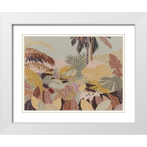 Autumn on the Island White Modern Wood Framed Art Print with Double Matting by Urban Road