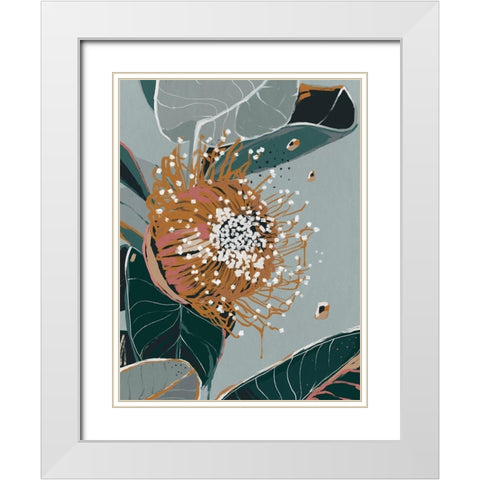 Dusty Flowering Gum II White Modern Wood Framed Art Print with Double Matting by Urban Road