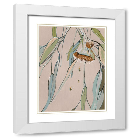 Neutral Flowering Gum I White Modern Wood Framed Art Print with Double Matting by Urban Road