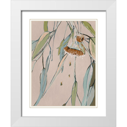 Neutral Flowering Gum I White Modern Wood Framed Art Print with Double Matting by Urban Road