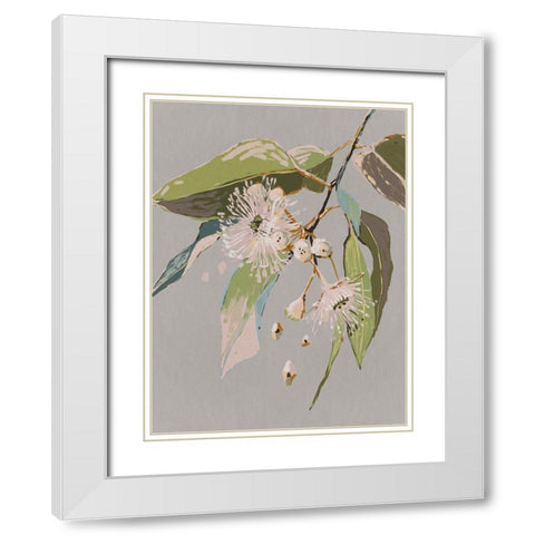 Neutral Flowering Gum II White Modern Wood Framed Art Print with Double Matting by Urban Road