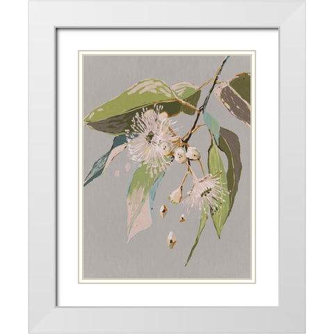 Neutral Flowering Gum II White Modern Wood Framed Art Print with Double Matting by Urban Road