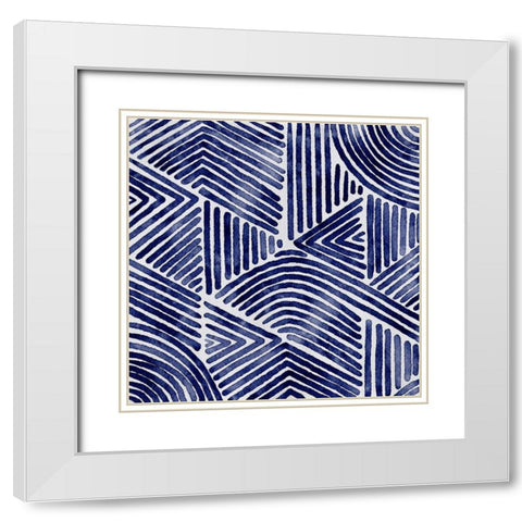 On Repeat II White Modern Wood Framed Art Print with Double Matting by Urban Road