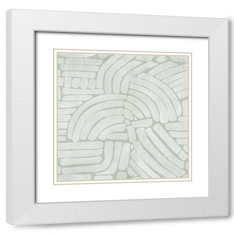 Arching Echoes III White Modern Wood Framed Art Print with Double Matting by Urban Road