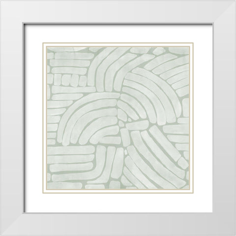 Arching Echoes III White Modern Wood Framed Art Print with Double Matting by Urban Road