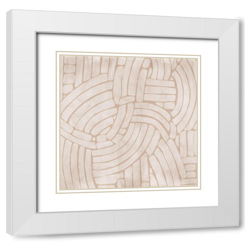 Stone Path IV White Modern Wood Framed Art Print with Double Matting by Urban Road