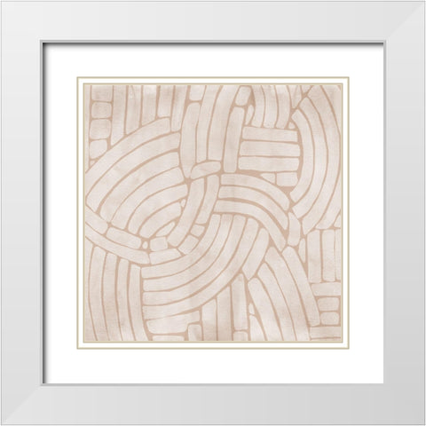 Stone Path IV White Modern Wood Framed Art Print with Double Matting by Urban Road