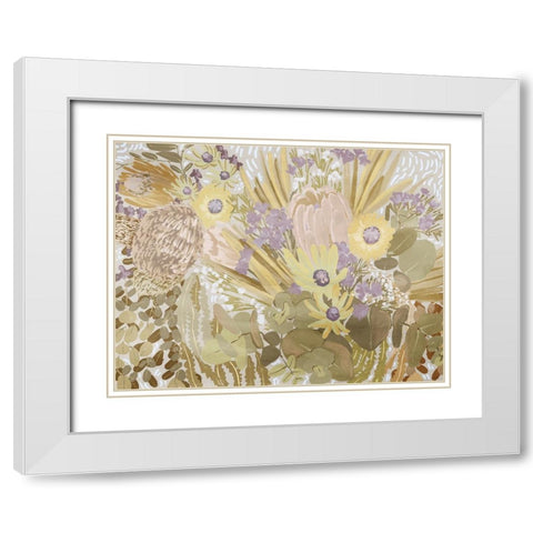 Native Brush I White Modern Wood Framed Art Print with Double Matting by Urban Road