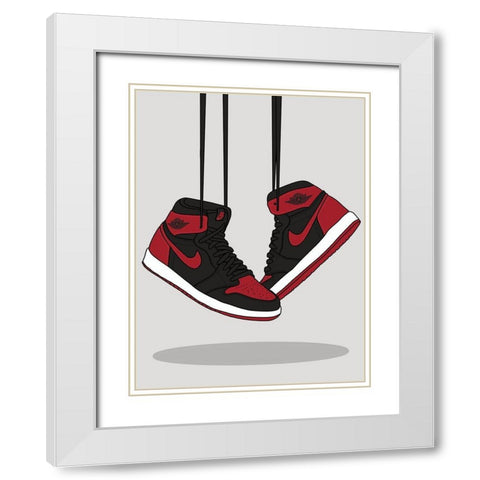 Taking Flight White Modern Wood Framed Art Print with Double Matting by Urban Road