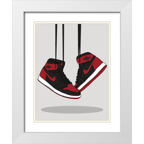 Taking Flight White Modern Wood Framed Art Print with Double Matting by Urban Road