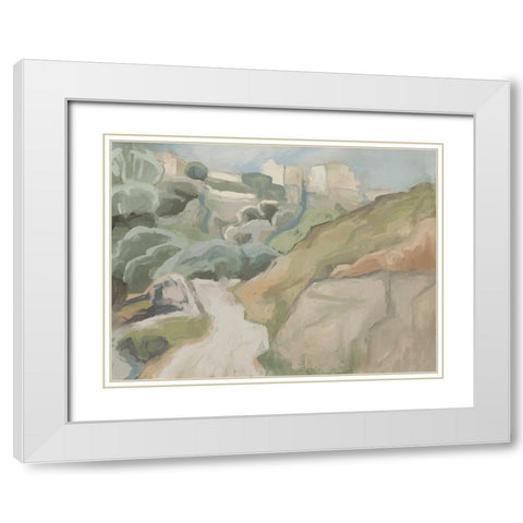 Afternoon Hike White Modern Wood Framed Art Print with Double Matting by Urban Road