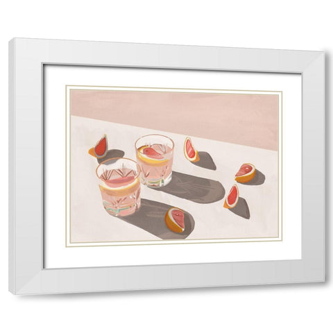 Sweet As Candy White Modern Wood Framed Art Print with Double Matting by Urban Road