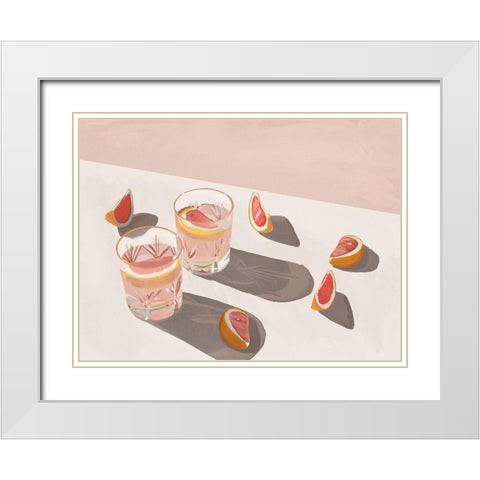 Sweet As Candy White Modern Wood Framed Art Print with Double Matting by Urban Road