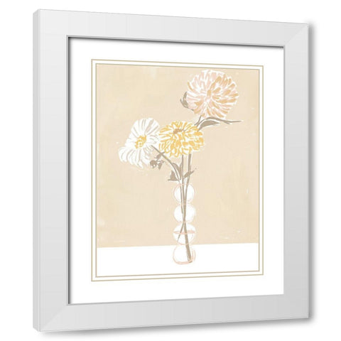 Bliss I White Modern Wood Framed Art Print with Double Matting by Urban Road