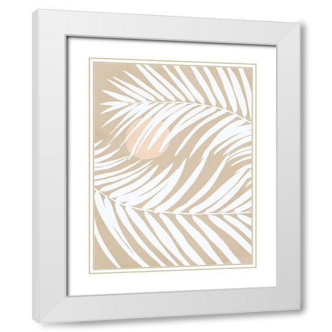 Under the Moonlight II Sand White Modern Wood Framed Art Print with Double Matting by Urban Road