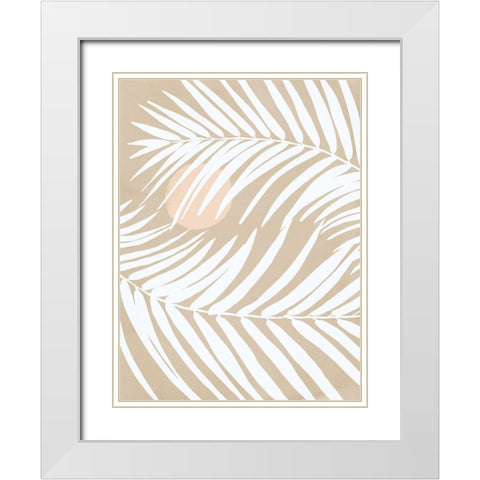 Under the Moonlight II Sand White Modern Wood Framed Art Print with Double Matting by Urban Road