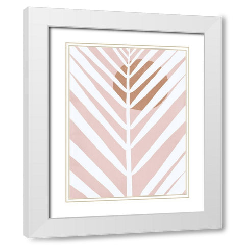 Canopy III White Modern Wood Framed Art Print with Double Matting by Urban Road