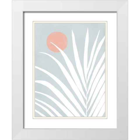 Canopy II White Modern Wood Framed Art Print with Double Matting by Urban Road