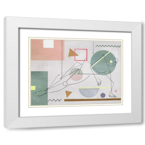 Tomber White Modern Wood Framed Art Print with Double Matting by Urban Road