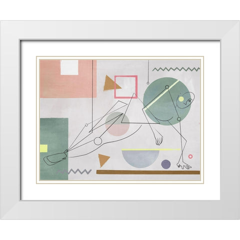 Tomber White Modern Wood Framed Art Print with Double Matting by Urban Road