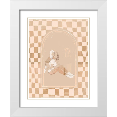 Growing Up White Modern Wood Framed Art Print with Double Matting by Urban Road