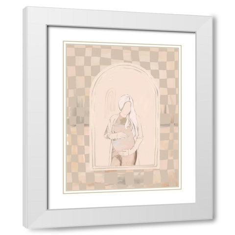 Eager White Modern Wood Framed Art Print with Double Matting by Urban Road