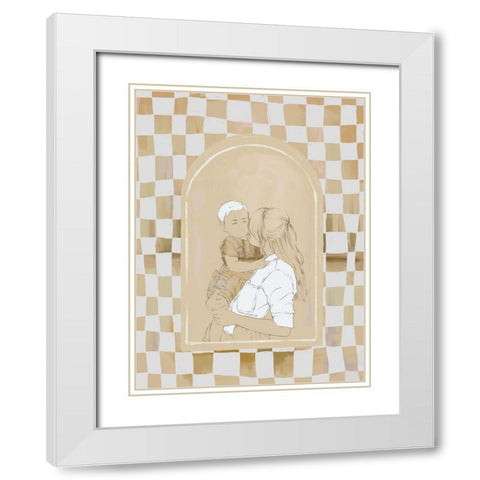 Catch Up  White Modern Wood Framed Art Print with Double Matting by Urban Road