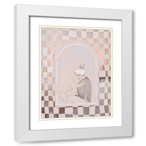 Newfound White Modern Wood Framed Art Print with Double Matting by Urban Road