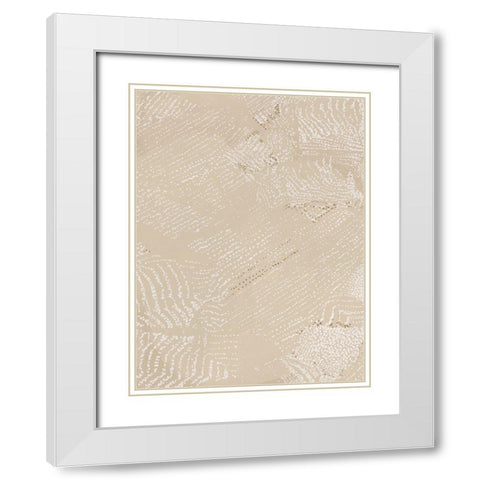 Sandstorm Clay White Modern Wood Framed Art Print with Double Matting by Urban Road