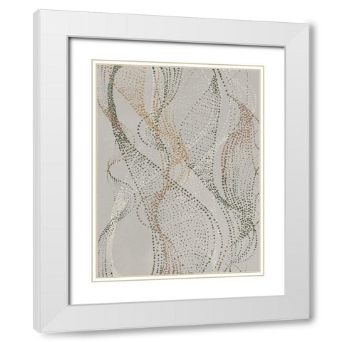 Fluid White Modern Wood Framed Art Print with Double Matting by Urban Road