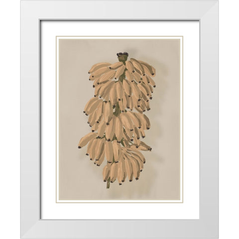 Platano II Clay White Modern Wood Framed Art Print with Double Matting by Urban Road