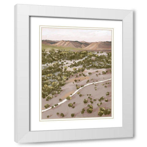 From Dusk Til Dawn White Modern Wood Framed Art Print with Double Matting by Urban Road