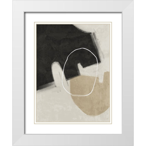 Nonchalant Black White Modern Wood Framed Art Print with Double Matting by Urban Road