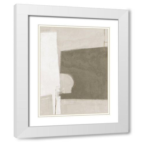 Always a Way Khaki Green White Modern Wood Framed Art Print with Double Matting by Urban Road