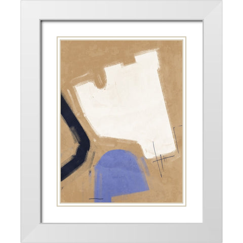Open-Minded Light Brown White Modern Wood Framed Art Print with Double Matting by Urban Road