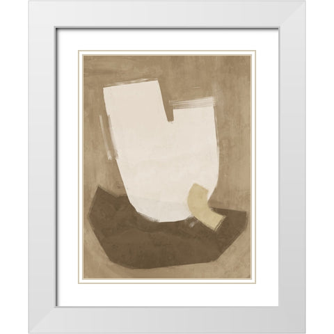 Laid-Back Brown White Modern Wood Framed Art Print with Double Matting by Urban Road