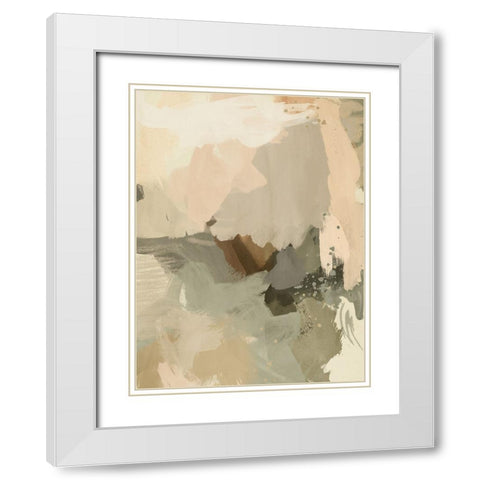 Calm Creation White Modern Wood Framed Art Print with Double Matting by Urban Road