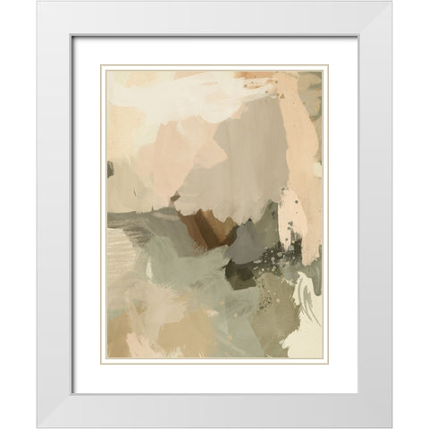 Calm Creation White Modern Wood Framed Art Print with Double Matting by Urban Road