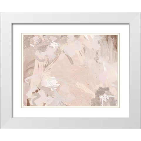 La Tranquillite III White Modern Wood Framed Art Print with Double Matting by Urban Road