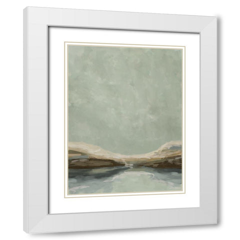 Afternoon Stroll White Modern Wood Framed Art Print with Double Matting by Urban Road