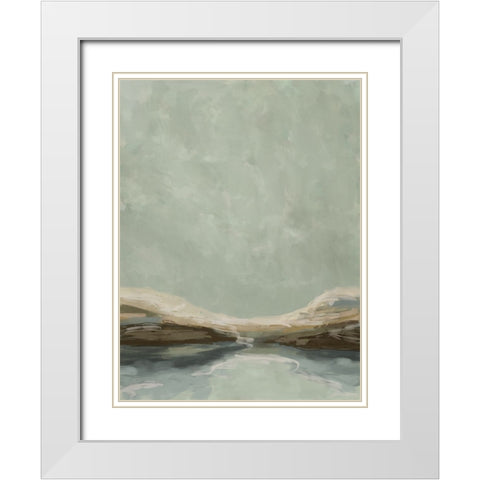 Afternoon Stroll White Modern Wood Framed Art Print with Double Matting by Urban Road