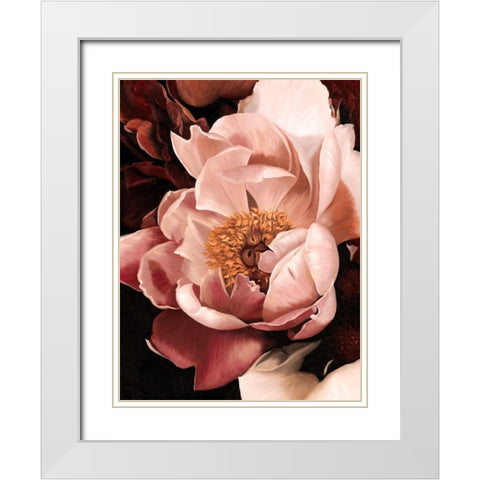 Flourish White Modern Wood Framed Art Print with Double Matting by Urban Road