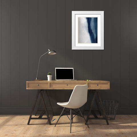 Antares White Modern Wood Framed Art Print with Double Matting by Urban Road