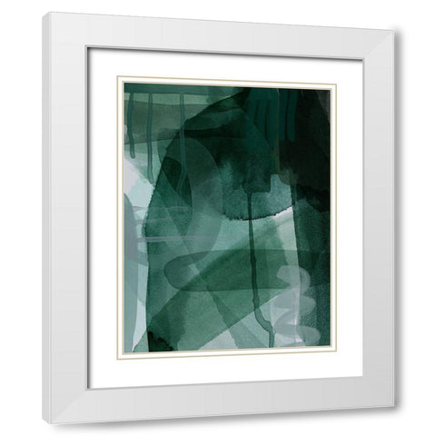 Equinox White Modern Wood Framed Art Print with Double Matting by Urban Road