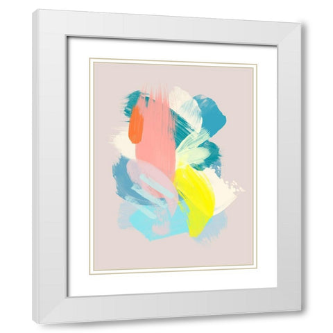 Blue Hawaii White Modern Wood Framed Art Print with Double Matting by Urban Road