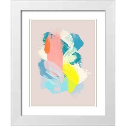 Blue Hawaii White Modern Wood Framed Art Print with Double Matting by Urban Road