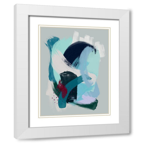 Weightless Haze White Modern Wood Framed Art Print with Double Matting by Urban Road